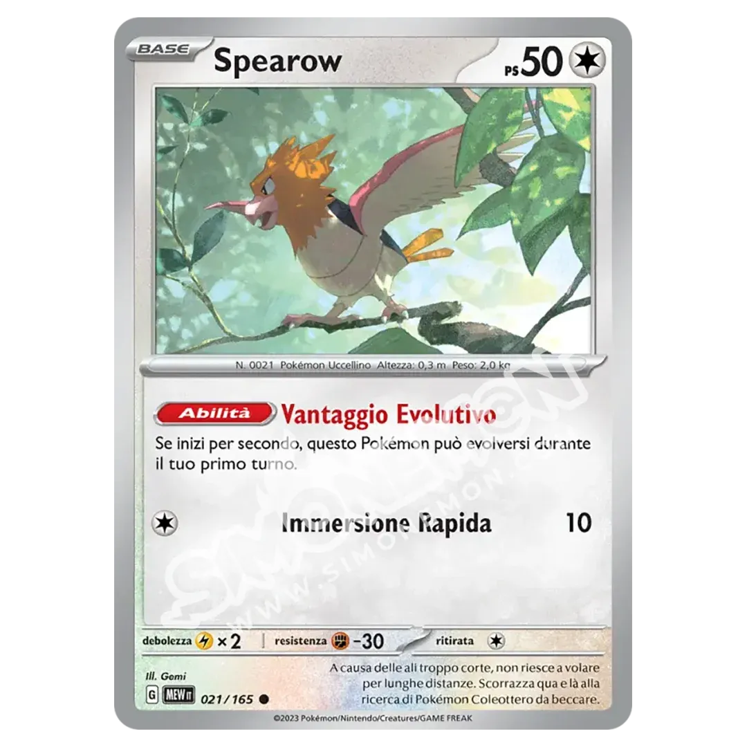 Spearow 021/165 151 (IT)