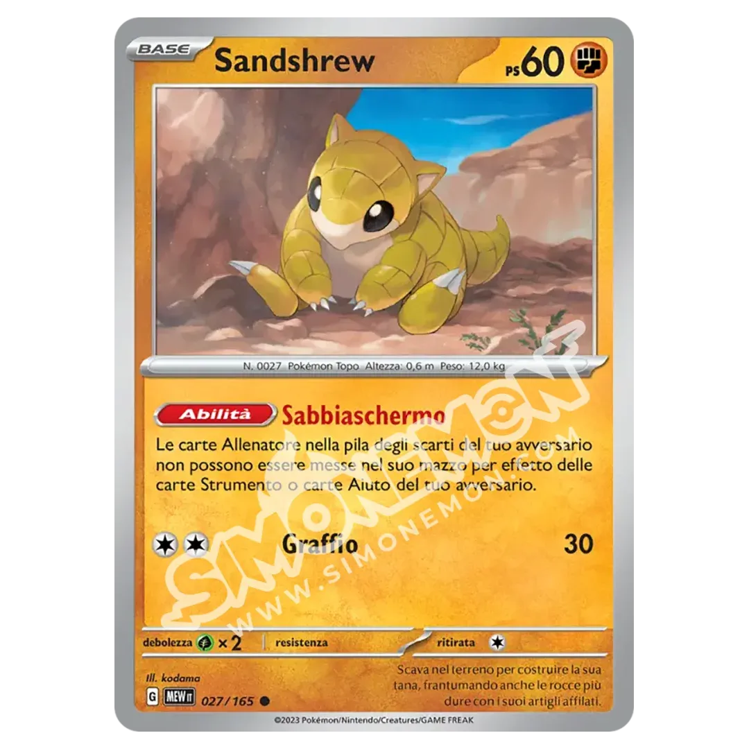 Sandshrew 027/165 151 (IT)
