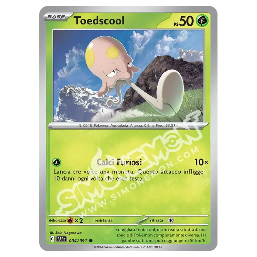 Toedscool 004/91 Destino di Paldea Reverse (IT)