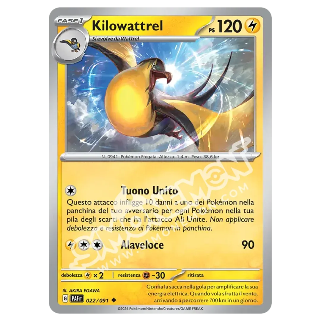 Kilowattrel 022/91 Destino di Paldea Reverse (IT)