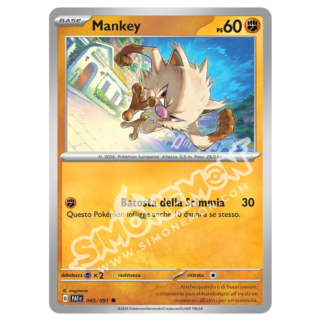 Mankey 045/91 Destino di Paldea Reverse (IT)