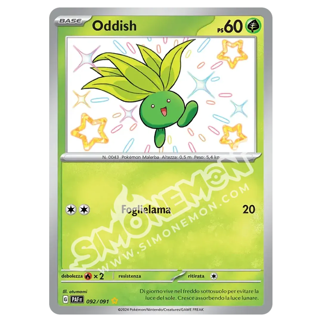 Oddish 092/91 Destino di Paldea (IT)