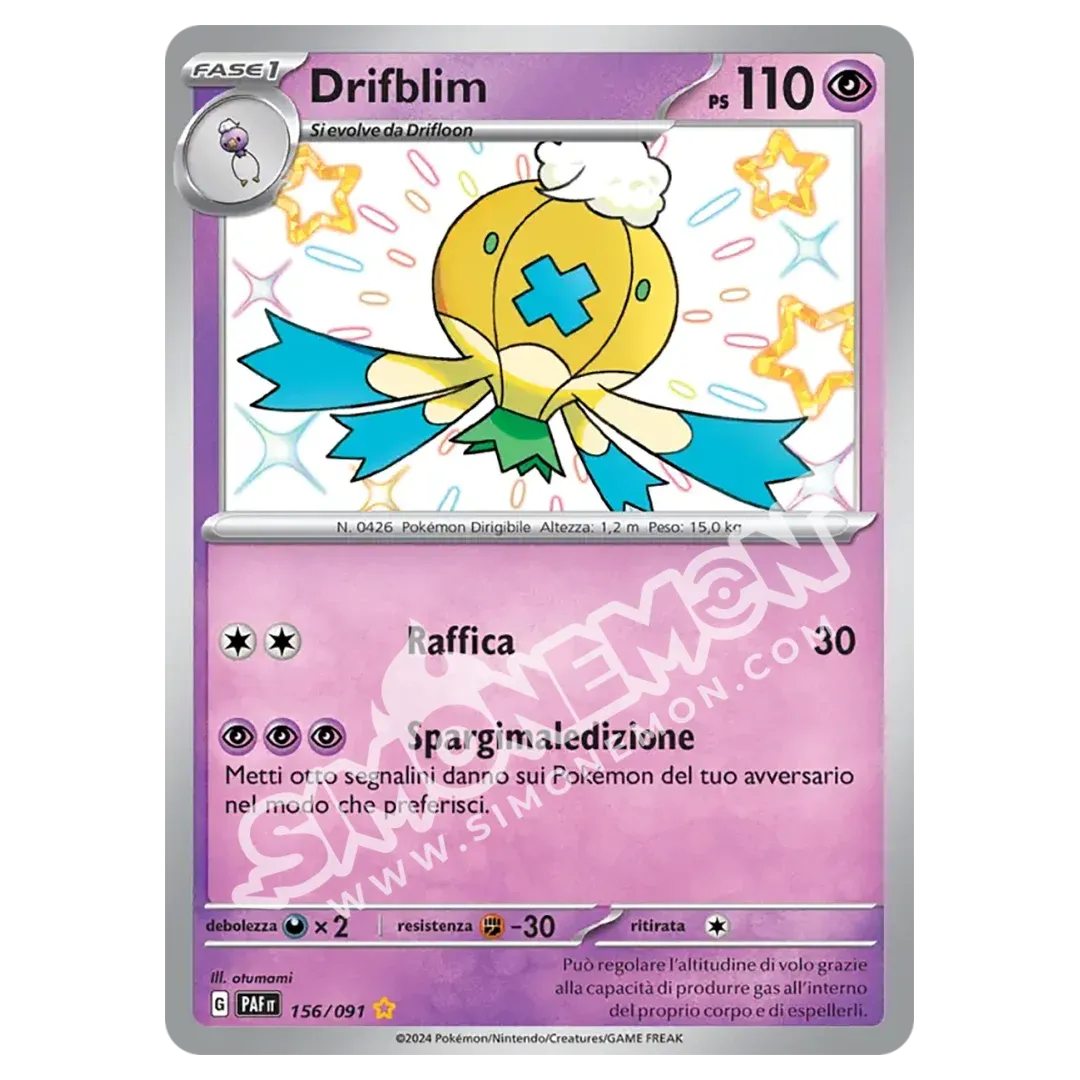 Drifblim 156/91 Destino di Paldea (IT)