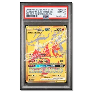 Reshiram & Charizard GX SM247 Black Star Promo PSA 10 (EN)