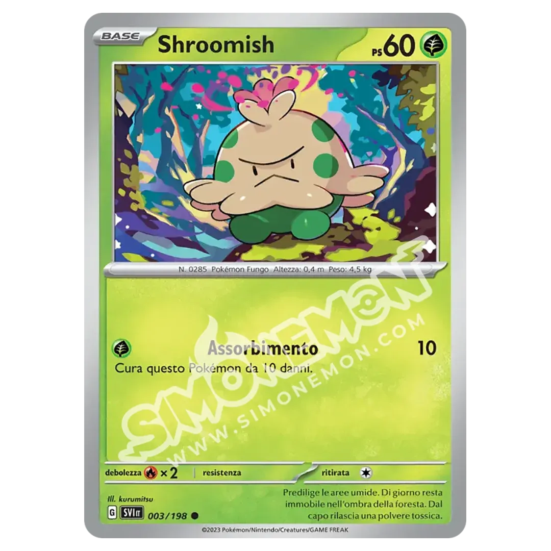 Shroomish 003/198 Scarlatto e Violetto Reverse (IT)