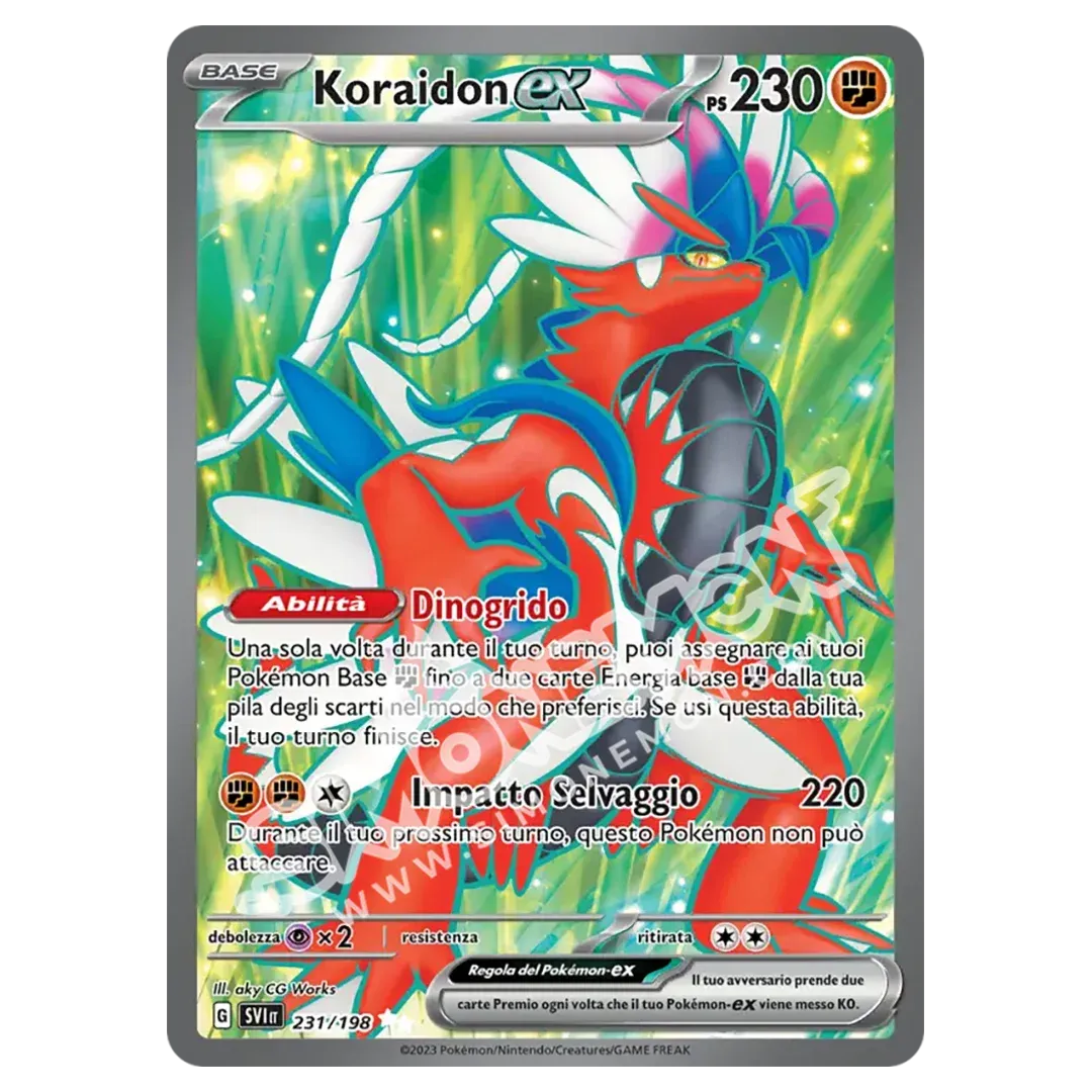 Koraidon-ex 231/198 Scarlatto e Violetto (IT)