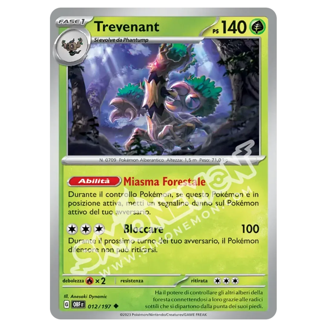 Trevenant 012/197 Ossidiana Infuocata (IT)