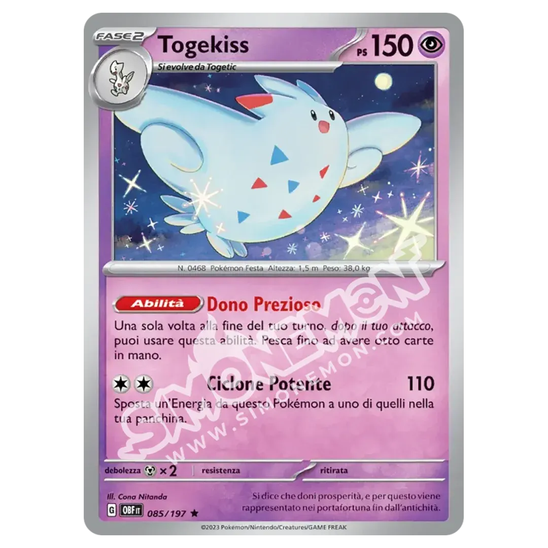 Togekiss 085/197 Ossidiana Infuocata Foil (IT)