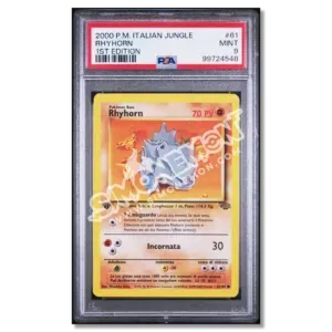 Rhyhorn 61/64 Jungle 1st Edition PSA 9 (IT)